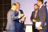 Od lewej: Pan Jacek Wojcieszyński, Pan Andrzej Goździkowski, Pan Maciej Szramek, Pan Przemysław Płonka