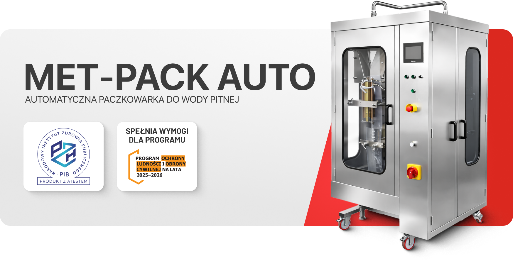 Automatyczna paczkowarka do wody