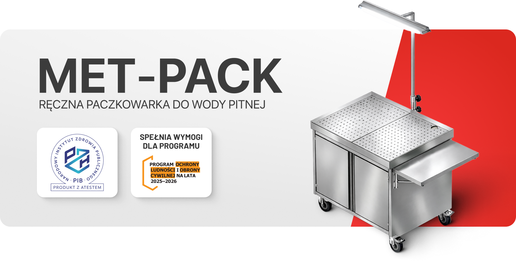 Ręczna paczkowarka do wody