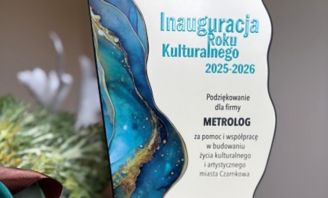 Podziękowanie dla METROLOG Sp. z o.o.